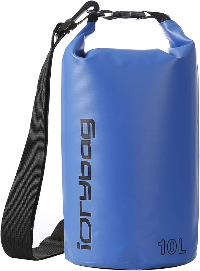 IDRYBAG Dry Bag for Kayaking Waterproof 2L/5L/10L/15L/20L, Small Dry Sack Waterproof Bag for Boating