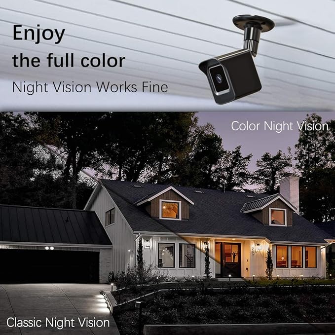 PEF Mount for All-New Wyze Cam V4/Cam V3, Weatherproof Protective Cover and 360 Degree Adjustable Wall Mount Solid Housing for Wyze V4 and V3 Outdoor Indoor Smart Home Camera System (Black, 2 Pack)