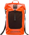 Grundéns Bootlegger Roll Top Backpack | Waterproof, 30L, Red Orange