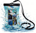 Salt Life Floating Waterproof Phone Case– IPX8 100% Waterproof Phone Case that Floats in Water, Universal Phone Dry Bag with Touchscreen Clear Window, Secure Seal Closure & Lanyard (Catch Me)