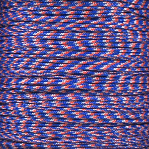 Paracord Planet 95lb Paracord – 1 Strand Type I Parachute Cord for Outdoors and DIY – USA Camo (50 ft)