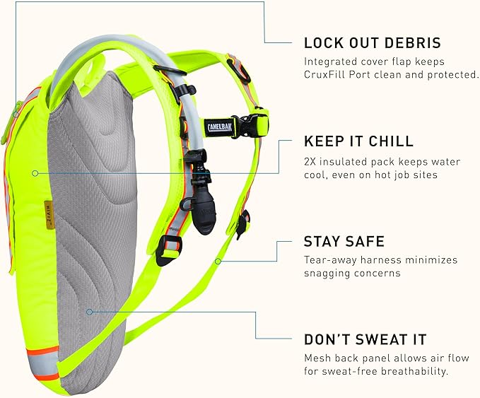 CamelBak Hi-Viz 85oz Hydration Reservoir Industrial Pack
