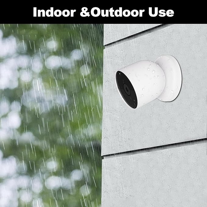 UYODM Magnetic Wall Mounts Compatible with Google Nest Cam Outdoor or Indoor, Battery - 2nd Generation, Magnetic Replacement Base Plate for Google Nest Camera(Nest Cam Not Included)