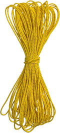 Dyneema Reflective Rope -2mm 400kg Fracture Strain - Suitable for Tents, Kite Surfing, and Other 65 feet (Yellow, 2mm)
