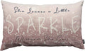 TKS MITLAN Sparkle Pillow Covers 12x20 Inch Glitter Pink She Leaves A Little Sparkle Wherever She Goes Decorative Throw Pillow Covers Cushion Case for Home Sofa Couch Decoration
