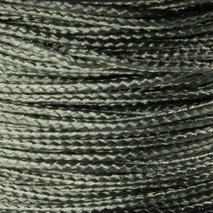 Paracord Planet Micro Paracord – Thin Braided Cord for Crafting, Fishing, and DIY Projects in 125 ft Spools – Foliage Green