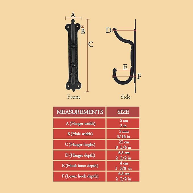 Mystic Colonial Solid Cast Iron Coat Hook – Large Vintage Victorian, Gothic, Steampunk, Baroque, Medieval Wall Hook for Hanging Coats, Robes, Hats & More, Heavy Duty Black