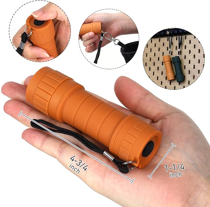 24-Pack Small Flashlights Set, Super Bright 100 Lumen LED Flashlight Pack with 72-Piece AAA Batteries Included, Mini Flashlight, Outdoor Flashlight for Camping, Hiking, Emergency