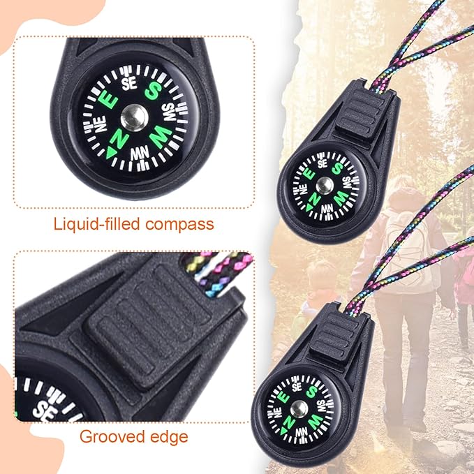 50 Pack Compass for Kids Mini Compasses Bulk Kids Toy Compass for Party Favor/Hiking/Scout Classroom Learning Directions