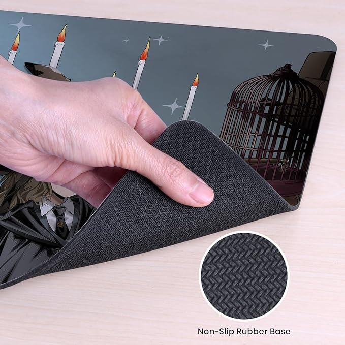 Head Case Designs Officially Licensed Harry Potter Ron, Harry, Hermione Graphics 23.62 x 11.81 x 0.12 inches (600 x 300 mm) - L Gaming Office Desk PC Keyboard Mouse Mat Pad