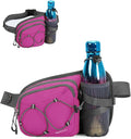 sportsnew Hydration Waist Pack with Water Bottle Holder, 2L Large Fanny Pack for Running Hiking Dog Walking, Water-Resistant Crossbody Waist Bag for Men Women, Patent Pending