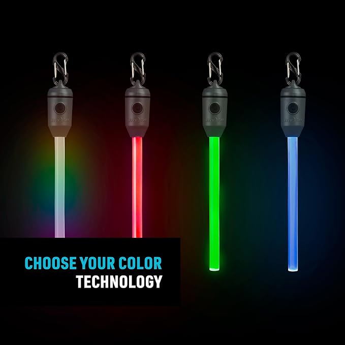 Nite Ize Radiant Rechargeable LED Glow Stick - Disc-O Select - Color Changing Light for Nighttime Visibility & Outdoor Use - Chemical-Free, Waterproof & Rechargeable Glow Stick - Includes S-Biner