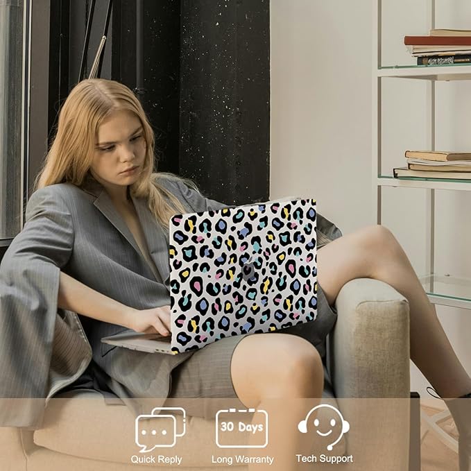 Protective Case for MacBook Pro 13 inch Retina 2015-2012 Release (Model A1502 A1425),13.3" Pretty Prints Hardshell Cover & Keyboard Cover for Laptop Pro 13.3",Cheetah Print