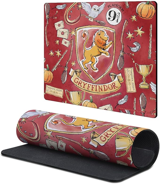 Head Case Designs Officially Licensed Harry Potter Gryffindor Graphics 9.84 x 11.81 x 0.12 inches (250 x 300 mm) - S Gaming Office Desk PC Keyboard Mouse Mat Pad