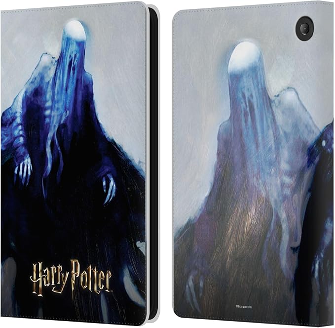 Head Case Designs Officially Licensed Harry Potter Dementor Prisoner of Azkaban II Leather Wallet Case Compatible with Amazon Fire 7 2022