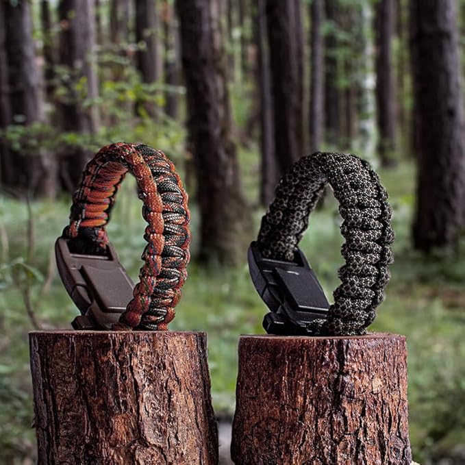 Paracord 550 lb, 7 Strand Paracord Rope 100ft 4mm, Nylon Parachute Cord for Camping, Forest Camo