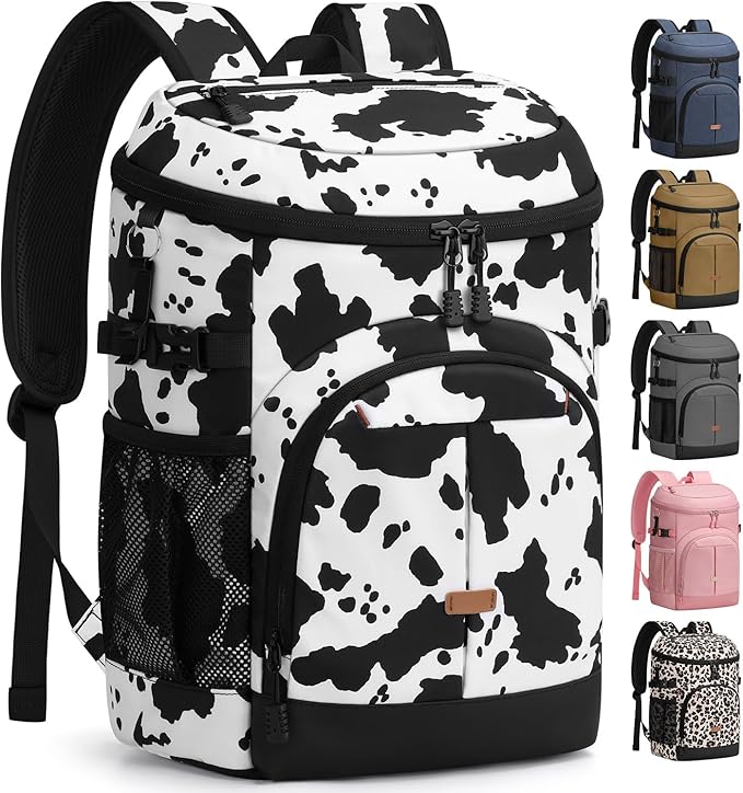 Pritent Cooler Backpack for Men Women Insulated Waterproof Backpack Cooler Leak Proof Cooler Bag Lightweight Lunch Backpack for Camping Beach Travel Picnic