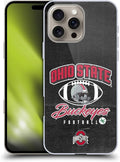 Head Case Designs Officially Licensed Ohio State University Vintage Football Graphics Hard Back Case Compatible with Apple iPhone 16 Pro Max