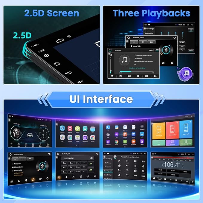 Car Radio for Jeep Compass Patriot 2010 2011 2012 2013 2014 2015 2016: 10.1 Inch Android Touch Screen for Compass Patriot Car Stereo with GPS Navigation/5GHz WiFi/Bluetooth + Backup Camera