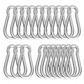 Carabiner, Heavy Duty Galvanized Steel Spring Snap Hook Carabiner Clips with 260LBS Holding Capacity, Ideal for Outdoor, Hammock, Swing and Travel (M6 2.35Inch, 20PCS)