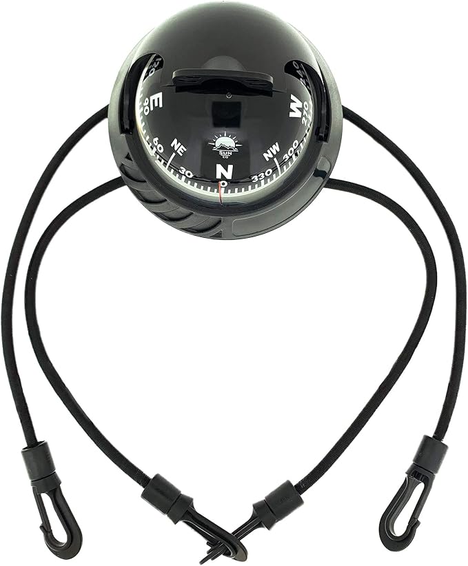 Sun Company SeaTurtl Kayak Compass - Full-Size Mountable Marine Compass with Adjustable Hood