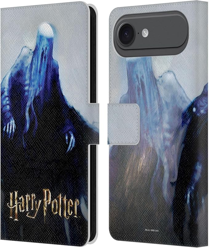 Head Case Designs Officially Licensed Harry Potter Dementor Prisoner of Azkaban II Leather Wallet Case Compatible with Apple iPhone 17 Air