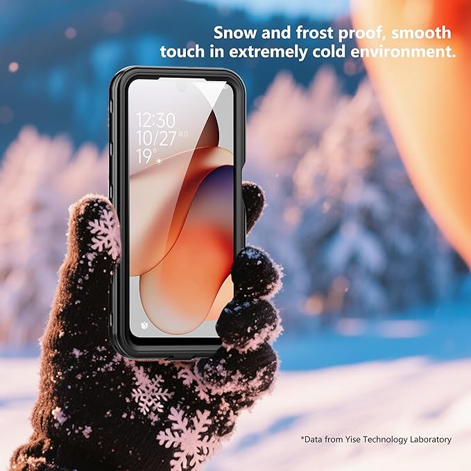 for Samsung Galaxy A17 5G Phone Case Waterproof, [IP68 Waterproof Dustproof] [Built-in Screen Protector] Rugged Full Body Underwater Shockproof Protective Cover for Samsung A17 5G Case, Black