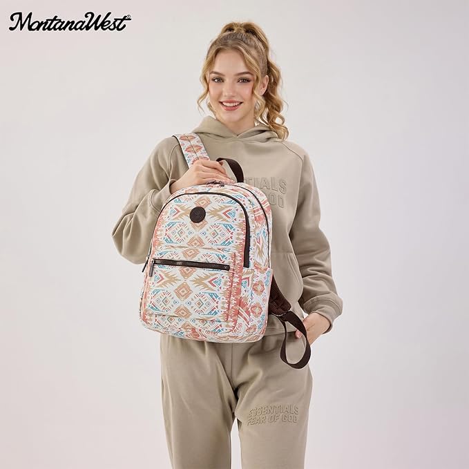Montana West Backpack for Women Western Travel Backpack Purse Casual Daypack for Laptop College