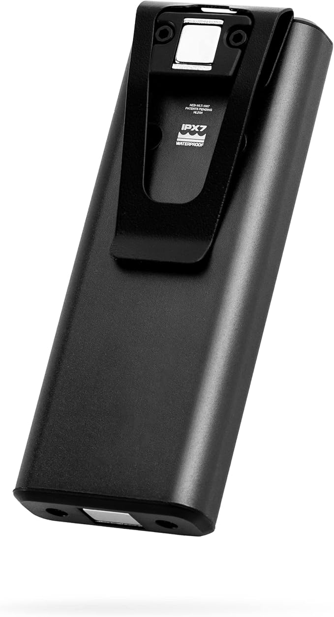 NEBO Slim+ 1200 Pocket Light | USB-C Rechargeable 1200 Lumen Pocket Light, 7 Light Modes, Portable, Magnetic Clip, Waterproof and Impact Resistant — Black
