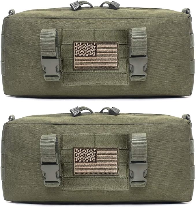 WYNEX Large Molle Pouch, Tactical Molle Bag Vertical Admin Pouch, Modular Utility Pouch Increment Side Pouch for Tactical Backpack Molle Rucksack Attachment, with Shoulder Strap For Use as Sling Bag