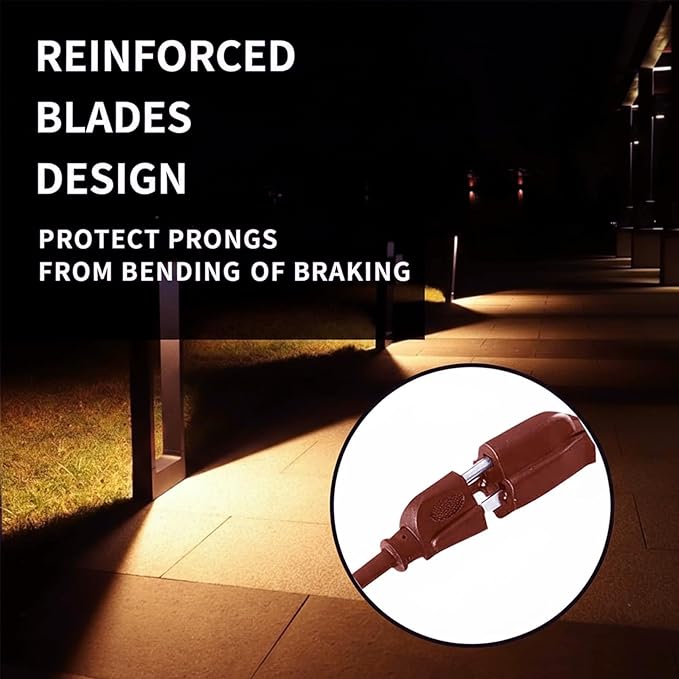 15FT Brown Outdoor Extension Cord-16/3 SJTW Durable Extension Cord for Christmas Lights with 3 Prong Grounded Plug, Great for Outside Christmas Decorations
