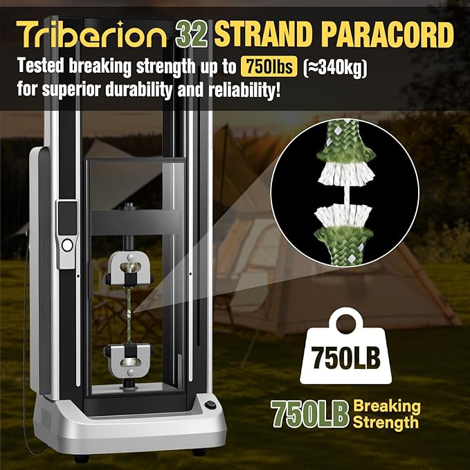 Reflective Paracord Rope 750 lb - 1000ft 5/32" Parachute Cord 4MM 12-Strand para Cord - Heavy Duty Spool String for Survival,Camping Gear, Survival Bracelet, Clothesline - Army Green