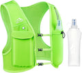 Zelvot Running Vest for Women Men, USA Original Patent, Adjustable Chest Straps Running Hydration Vest with 500ml Soft Flask, Lightweight Reflective Hydration Backpack for Marathon