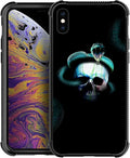 for iPhone Xs Max Case, Skeleton Winding Snake Pattern Graphic Design Girl Boy Soft Silicone Hard Acrylic Shock Protection for iPhone Xs Max
