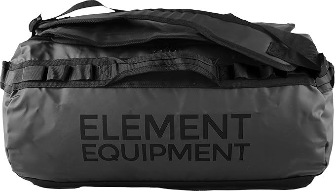 Element Equipment Trailhead Duffel Bag Shoulder Straps Waterproof Black/Black Large