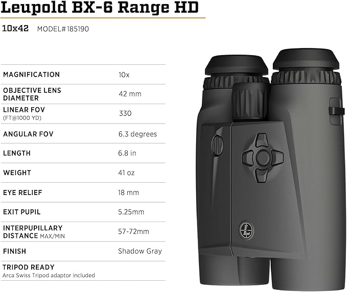 Leupold BX-6 Range HD 4DoF 10x42
