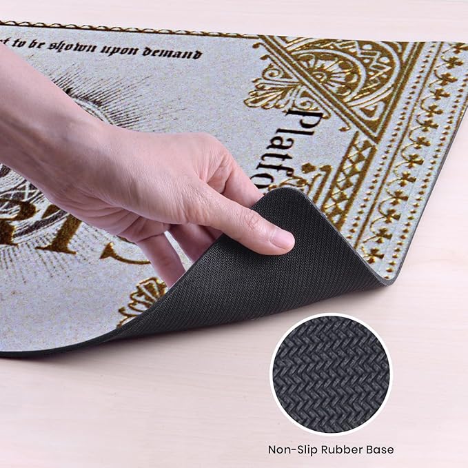 Head Case Designs Officially Licensed Harry Potter Platform 9 3/4 Ticket Graphics 37.4 x 15.75 x 0.16 inches (900 x 400 mm) - XL Gaming Office Desk PC Keyboard Mouse Mat Pad