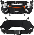 Q-RUN Hydration Running Belt with 2 x 10oz Water Bottles, No Bounce Adjustable Waist Belt for Men & Women, Marathon Running Gear