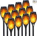 LNRYY Outdoor Solar Lights, 12Pack Solar Torch Light with Flickering Flame, Solar Garden Lights Waterproof for Outdoor Decorations, Flame Torches for Outside, Outdoor Lighting for Pathway Yard Decor