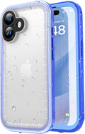 SPORTLINK for iPhone 17 Case - IP68 Waterproof Military Protective Full Body Heavy Duty Shockproof 360 Sealed Dustproof with Camera Screen Protector Phone Cover for iPhone 17 6.3" Blue
