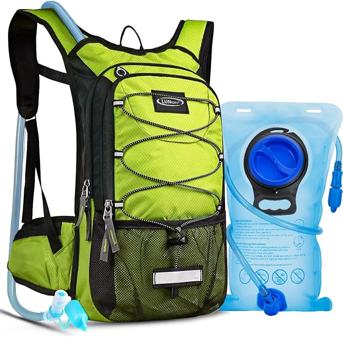 Insulated Hydration Pack Backpack with 3L BPA Free Leak-Proof Water Bladder, Keep Liquids Cool for Up to 5 Hours, Daypack for Hiking, Running, Cycling, Hunting, Climbing