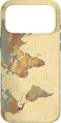 Globe Map Smartphone Cell Cover Gift World Map Pattern Phone Case for iPhone 17 Pro Max