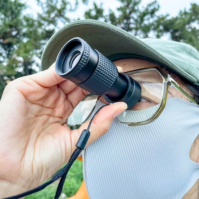 Close-up Monocular Designed for Low Vision Users who are Visually Impaired. Mini-Sized Magnifying Monoculars for Short Distance Viewing (4x12mm-Clean Barrel)