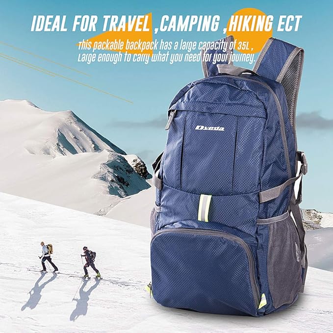 35L Lightweight Packable Backpack Waterproof Durable Hiking Travel Backpack Daypack