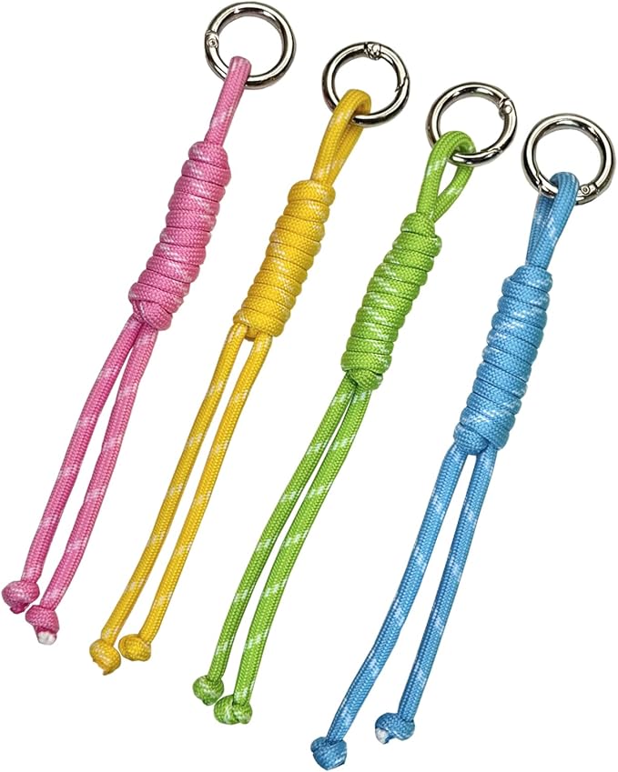 paracord Charm Bag Keychain Accessories，Rope Bag Charms for Handbag Y2k Accessories Purse Hanging Ornament