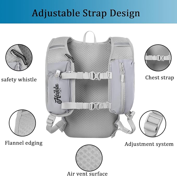 Hydration Backpack,Lightweight Water Backpack with 2L Water Bladder Running Hydration Vest Backpack for Hiking Running Cycling Hiking