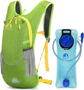 Hydration Backpack with 2L Water Bladder – Lightweight & Durable for Running, Hiking, Biking – Adjustable Fit for Men, Women, Youth
