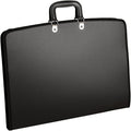 Acocony 11x17 Portfolio Folder for Artwork with Zipper Closure 11x17 Portfolio Case PP Material Oxford Cloth Edge Waterproof Black 1 Pack