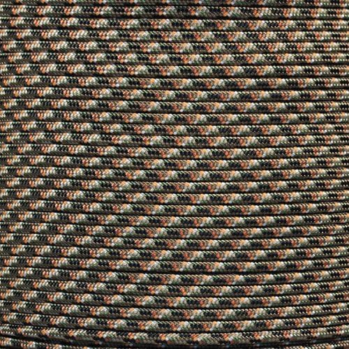 Paracord Planet 275lb Paracord – 3/32 Inch (2.38 mm) Nylon Crafting Cord with 5 Strand Inner Core – Hidden Camo (100 ft)