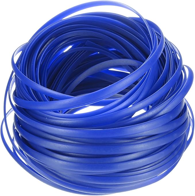 M METERXITY 1-Pack Wicker Repair Kit, 5mm x 66ft/20m Plastic Flat Rattan Replacement Supplies for Patio Furniture Repair/Basket Making/Chair Weaving, Synthetic Woven Rattan [Dark Blue]